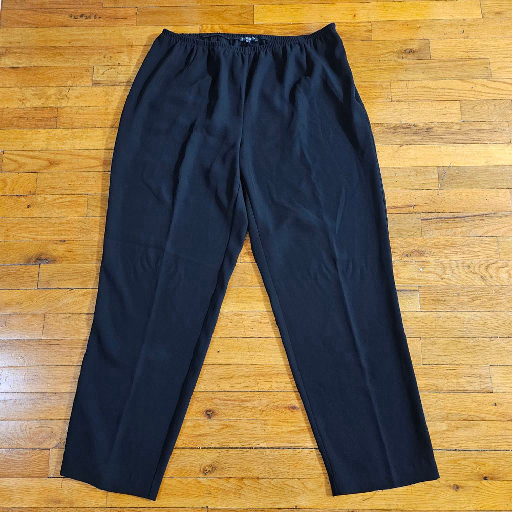 Eileen Fisher Black Straight Leg Pants Size 2X